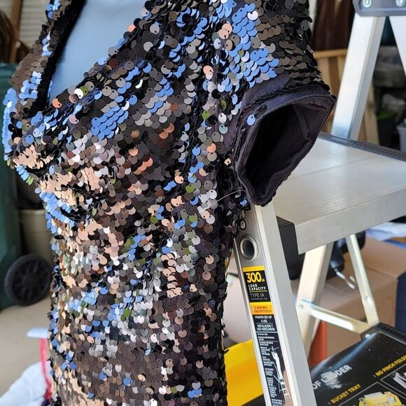 INC International Concepts Women's Ribbed-Knit Draped Cardigan Black Size Small. - Picture 5 of 7